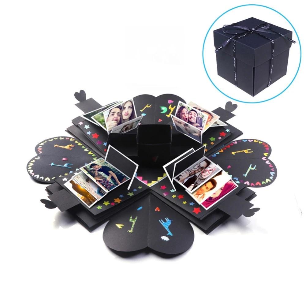 Surprise Box Photo Black Gift Box Explosion