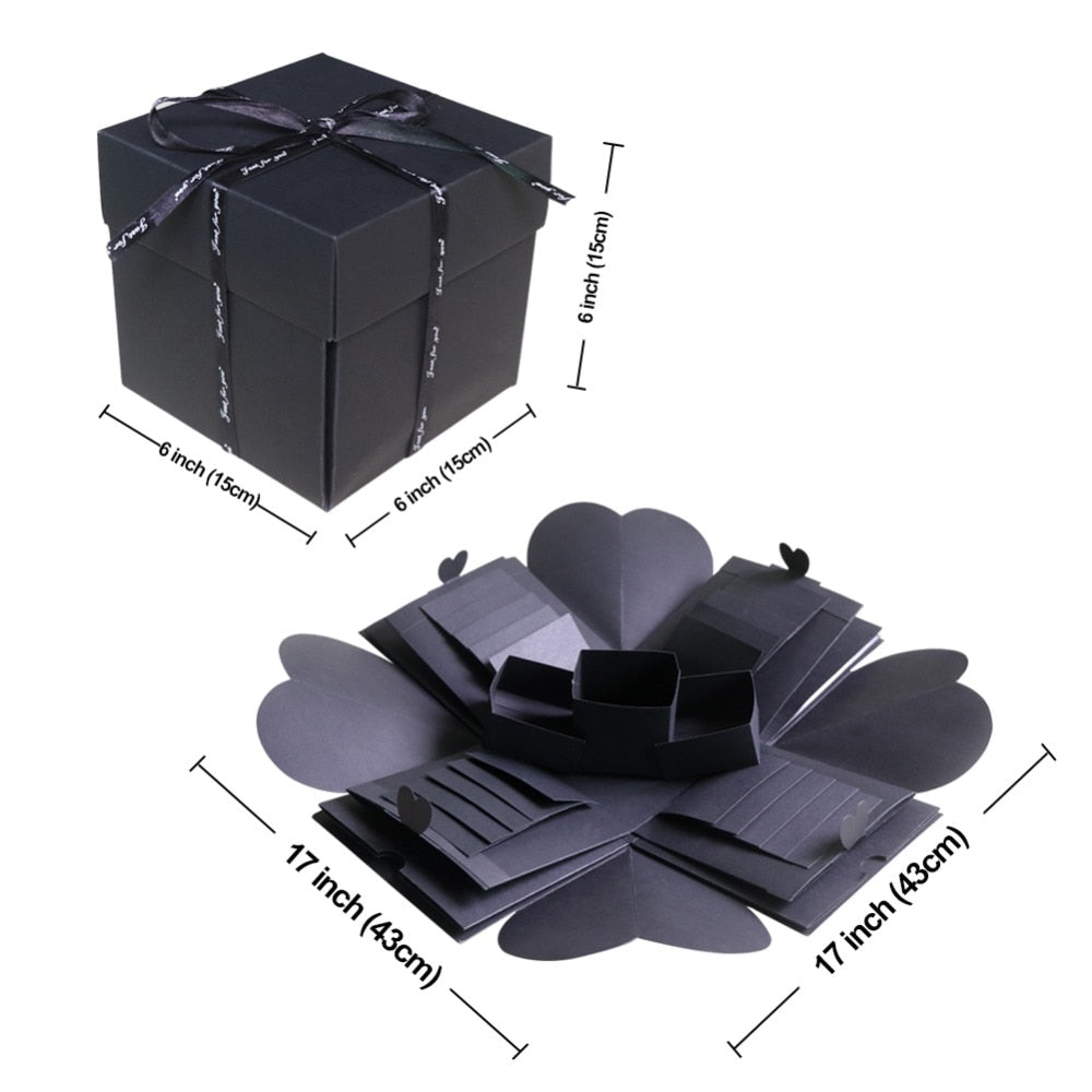 Surprise Box Photo Black Gift Box Explosion