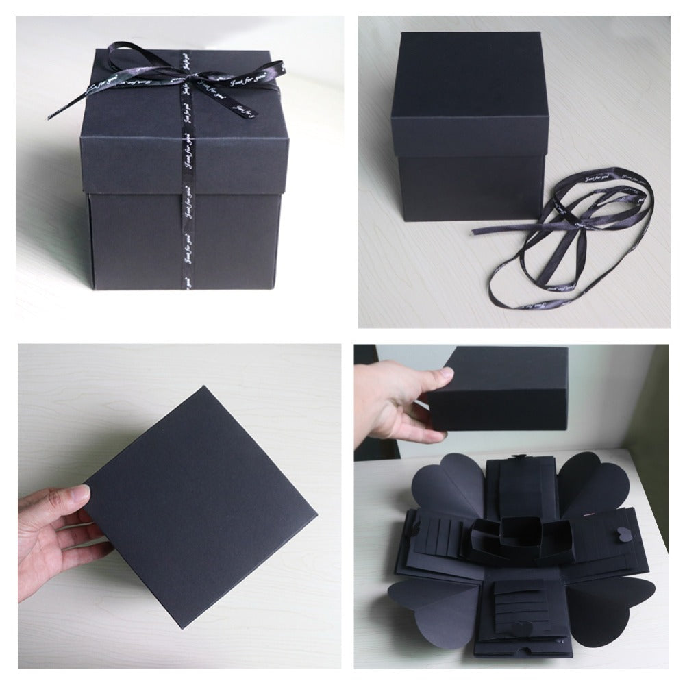Surprise Box Photo Black Gift Box Explosion