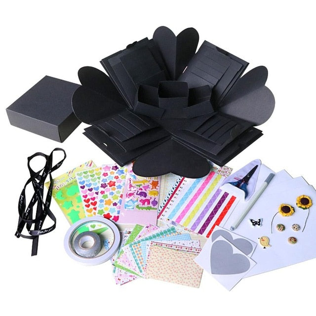 Surprise Box Photo Black Gift Box Explosion